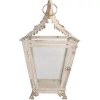 Clayre & Eef Lantaarn 26x26x47 cm ijzer glas