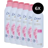 Dove - Shower Mousse - Rose Oil - 6 x 200 ml