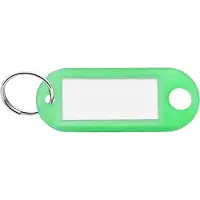 Combicraft Sleutellabels Transparant Groen - 100 stuks