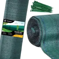 Springos Zichtbreeknet | Zichtdoek | Privacynet | Schaduwdoek | Rol 1 x 25 m | 90 % Schaduw | 140g/m² | Groen