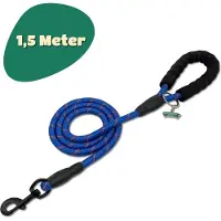 Mister Mill Reflecterende Hondenriem 150 cm - Marine Blauw - Honden Riem - Hondenlijn - Honden Lijn