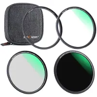 K&F Concept 72mm Magnetic Lensfilter-kit Cpl-nd-uv