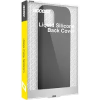 Accezz Liquid Silicone Backcover voor de Apple iPhone 13 Pro - Zwart