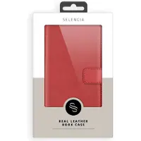 Selencia Echt Leren Bookcase voor de Samsung Galaxy A53 - Rood