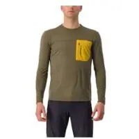Castelli Unlimited Merino Long Sleeve Jersey kaki/geel