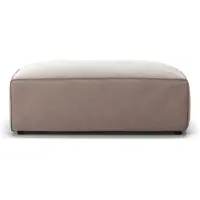 Decotique Grand Voetenbank - Voetenbanken Fluweel Dusk Beige - 11102509