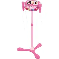 Barbie Verstelbare Standaard met 2 Microfoons met Stemeffecten, Verlichting, Luidspreker, Bluetooth