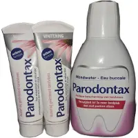 Parodontax Trio 2 X 75ml 500ml Mondwater Whitening Set