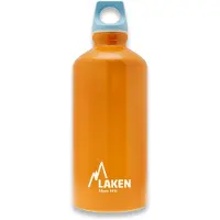 Laken Oranje drinkfles van 100% gerecycled aluminium, 600 ml inhoud en gemaakt in Europa