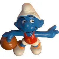 Schleich Smurf Basketballer - De Smurfen - 20211 - speelfiguurtje - 6 cm