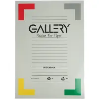 Gallery schetsblok, ft 29,7 x 42 cm (A3), 180 g/m², blok van 50 vel 5 stuks