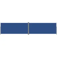 vidaXL Windscherm uittrekbaar 220x1000 cm blauw