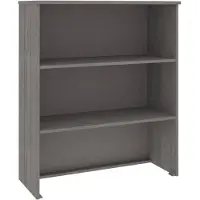 vidaXL Opzetkast HAMAR 85x35x100 cm massief grenenhout lichtgrijs