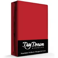 Day dream Hoeslaken - katoen - rood - 80x200 cm