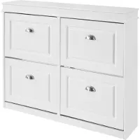 SoBuy Schoenenkast smal 105x83x24cm wit MDF