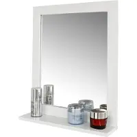 SoBuy Badkamerkast met Spiegel Wit 40x49x10cm