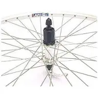 Roland achterwiel 28 uitval cass 8/9v ZAC19 zilver RVS spk