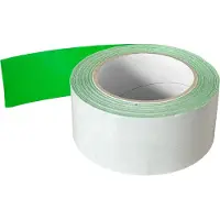 Kortpack - Dubbelzijdige High/Low tack tape - 50mm x 25mtr - Groene kleur - 1 Rol per verpakking - Hotmelt belijming - (020.0151)