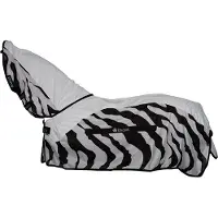 Bucas Vliegendeken Buzz-off Rain Zebra With Neck Zebra