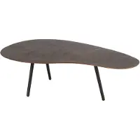 J-Line Salontafel Drop Aluminium/IJzer Bruin Groot