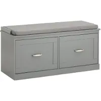 SoBuy Banc à chaussures Gris clair 100x48x38cm