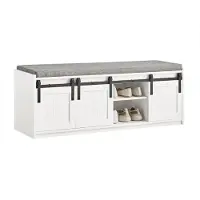 SoBuy Banc à Chaussures 6 Compartiments Porte Coulissante