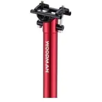Woodman Zadelpen GT2 Aluminium - Rood || Maat: 27.2 x 450
