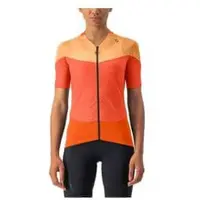 Castelli Short Sleeve Jersey Gradient Color Block Orange