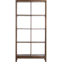 Light & Living Sondrio wandkast open - hout mat donkerbruin