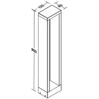 Brumberg LED tuinpadverlichting - tuinlamp Addia, alu / grijs / zink, Aluminium, Modern, LED buitenlamp