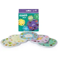 Timio Disk Set # 4: 5 Audio-Discs voor de Player | Leer 96 Kinderliedjes Vol. 3, 12 Sprookjes Vol. 2, 12 Sprookjes Vol. 3, Dinosauriërs, Insecten | Alles in 8 Talen | Leerspeelgoed van 2-6 Jaar