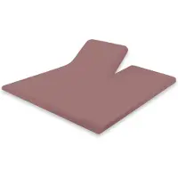 Eleganzzz Splittopper Hoeslaken Perkal Katoen - rose 160x200cm