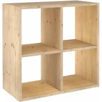 Astigarraga Vakkenkast - Open kast - 4 vakken - PEFC grenen - 71x71cm
