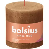 Bolsius Stompkaars Rustiek Shine Bruin 62 Uur D 10 H 10 Cm