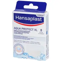 Hansaplast Aqua Protect Snelle Wondgenezing XL 4.3cmx6.5 8 St Pleister