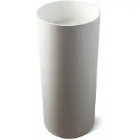Luca Wastafel staand sanitair vado rond 40x40x90 cm solid surface mat wit