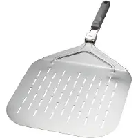 GEFU SLIDE Pizzaschep – 32 x 32 cm – Opvouwbare Handgreep – RVS