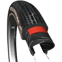 CST Retro stadsfietsband - anti-lek bescherming - reflecterend - zwart/bruin - 28x2.0