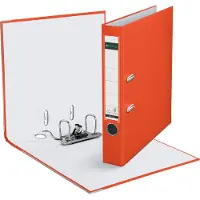 Leitz ordner lichtrood, rug van 5 cm - 2 stuks