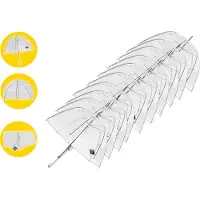 Merkloos 9 stuks Doorzichtige Paraplu Kopen 75 cm - Trouwparaplu