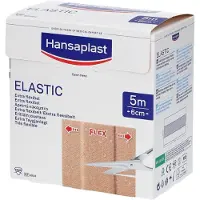 Hansaplast Elastisc Pleister | Extra flexibel | Waterafstotend | 5m x 6cm 1 St Pleister