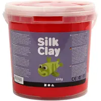 Silk Clay , rood, 650 gr
