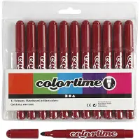 Colortime Wijnrode jumbo stiften, 12st.