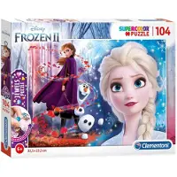 Disney Frozen 2, 104 stukjes, Thema: Disney Frozen, Geschikt voor kinderen vanaf 6 jaar