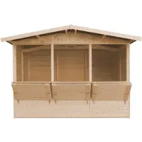 Timbela M150A - Houten marktkraam - 6 m² -263x336xH232 cm