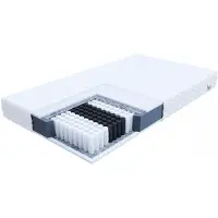 FDM POTENZA Matras 100x200 cm - Hoogte 17 cm H4 - Multi Pocketvering Matrassen - Dubbelzijdig - 7 zones - Antiallergisch