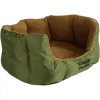 Pet-Joy Products The DoggyTeddy X-Treme Olive S 45x22 cm | Kussens, kleden en manden