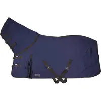 QHP Zweetdeken Quick Dry Met Hals Donkerblauw