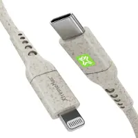 Xtrememac Eco Line Usb C naar Lightning Kabel 1m Kunststof Crème