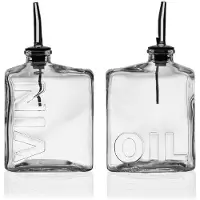 Versa Azijn En Olie Flesjes 2 Stuks (6 x 18,5 x 10 cm)